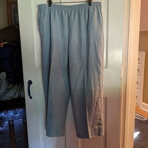 Alfred dunner grandma pants elastic waist blue size 18